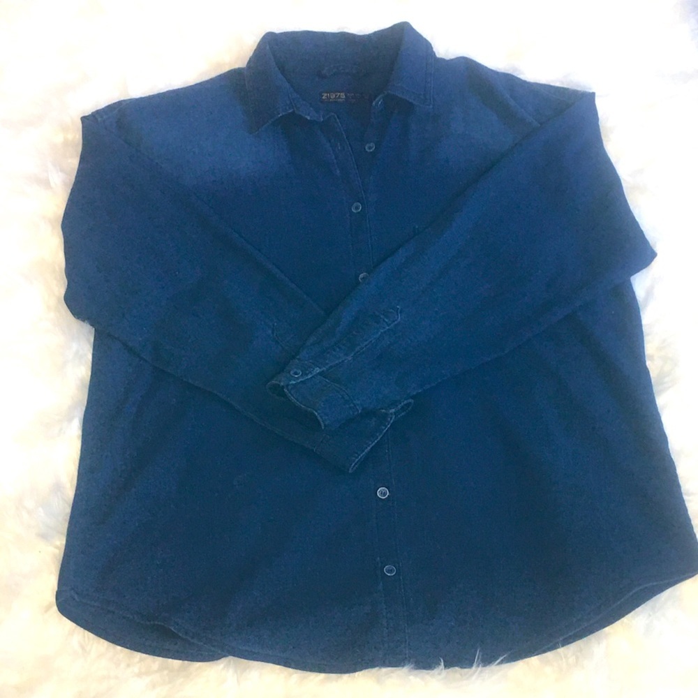 Zara Dark Denim button down​